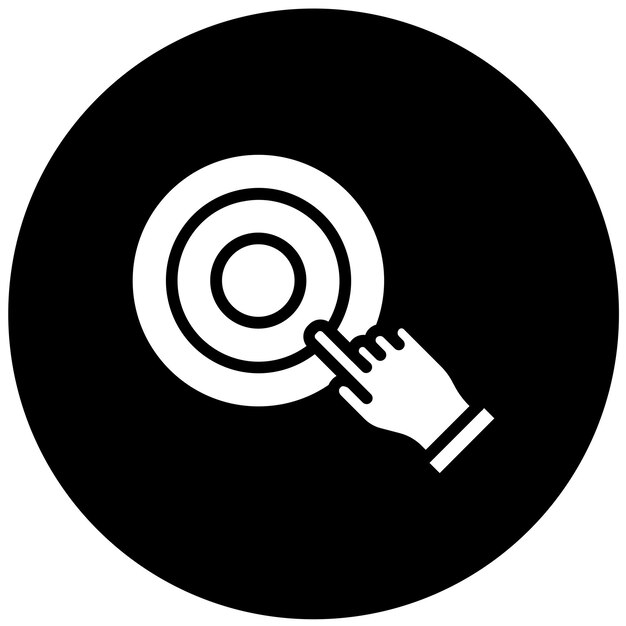Vector Design Cursor Target Icon Style