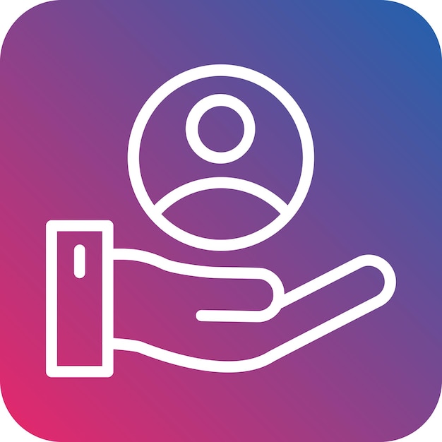 Vector Design Customer Retention Rate Icon Style