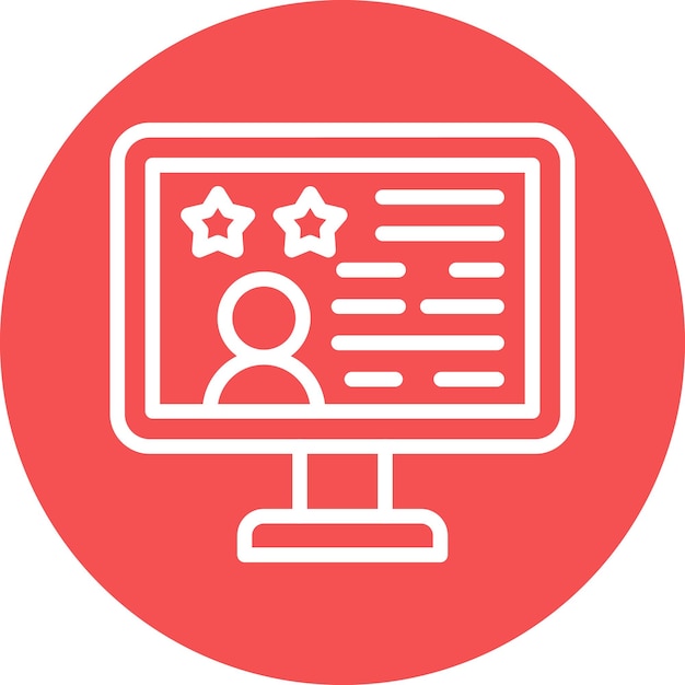 Vector Design Customer Review Icon Style