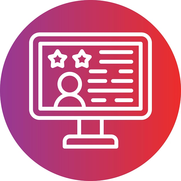 Vector Design Customer Review Icon Style