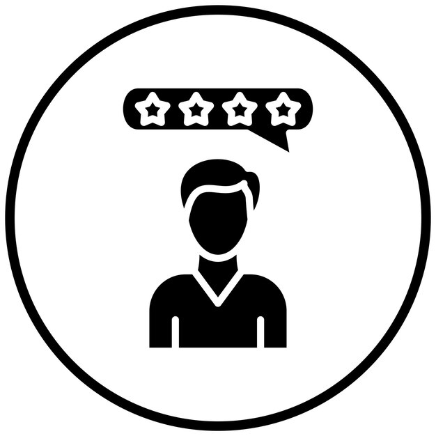 Vector Design Customer Review Icon Style