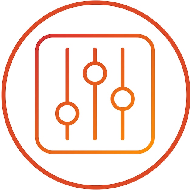 Vector Design Customize Panel Icon Style
