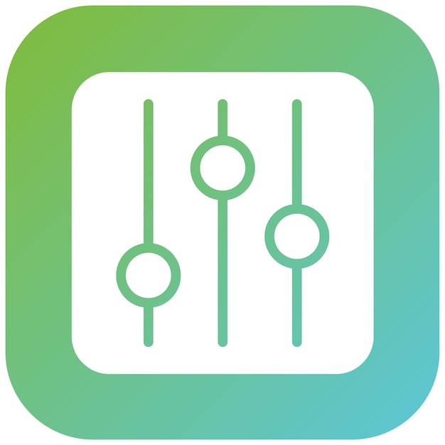 Vector Design Customize Panel Icon Style