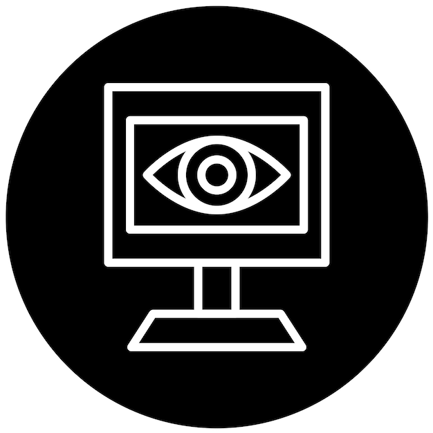 Vector Design Cyber Event Monitoring Icon Style