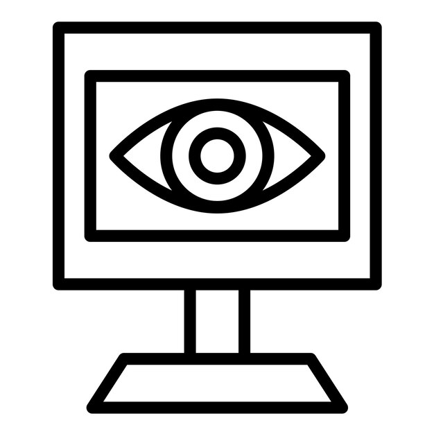 Vector Design Cyber Event Monitoring Icon Style
