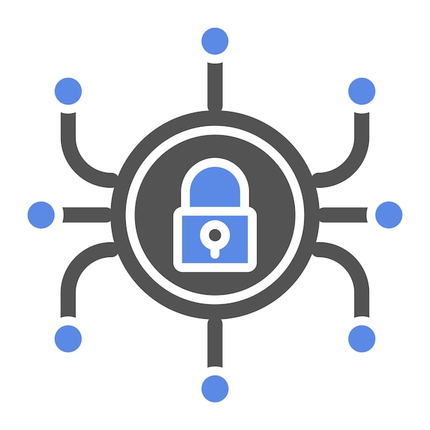 Vector Design Cyber Security Icon Style