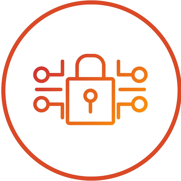 vector design cybersecurity icon style