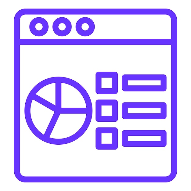 vector design data analysis icon style