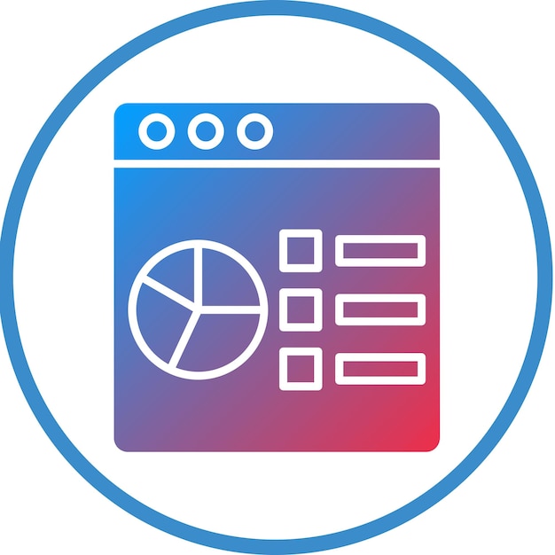 vector design data analysis icon style