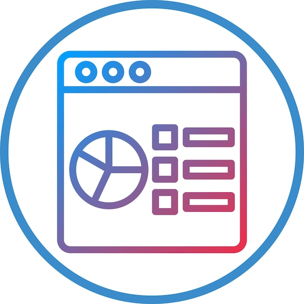 Vector Design Data Analysis Icon Style