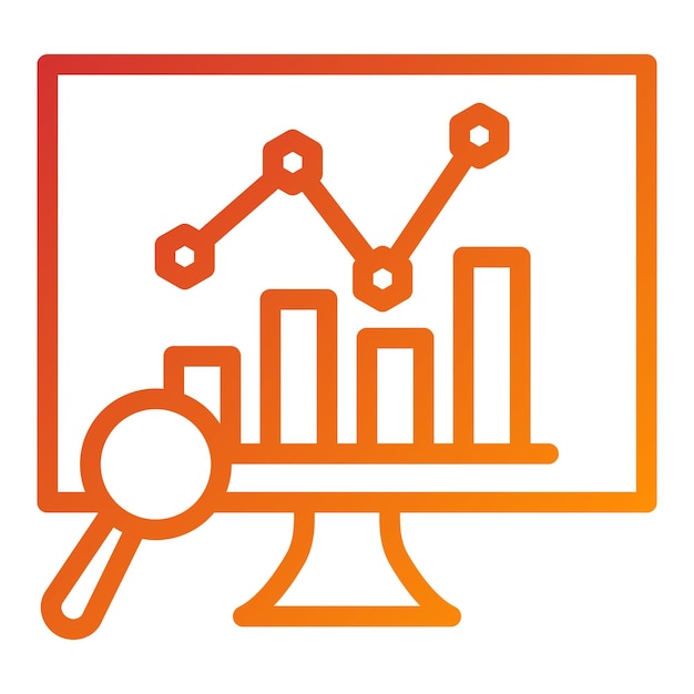 Vector Design Data Analysis Icon Style