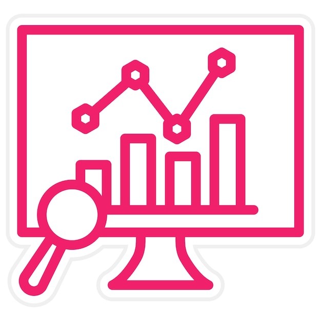 Vector Design Data Analysis Icon Style