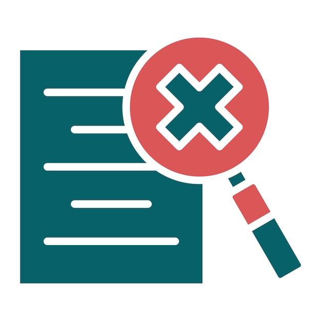 Vector Design Data Infringement Icon Style