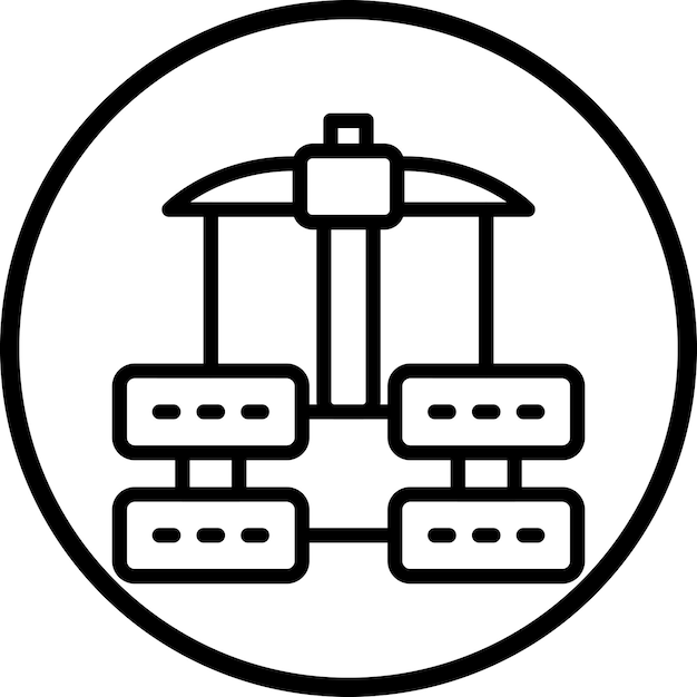 Vector Design Data Mining Icon Style