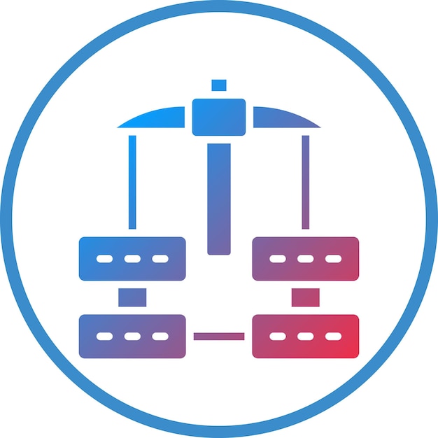 Vector Design Data Mining Icon Style