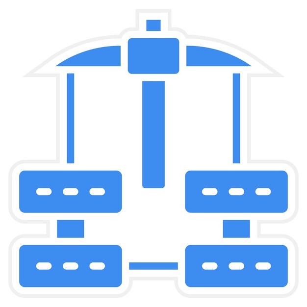 Vector Design Data Mining Icon Style