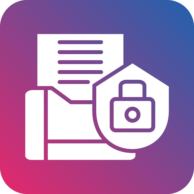Vector Design Data Security Icon Style