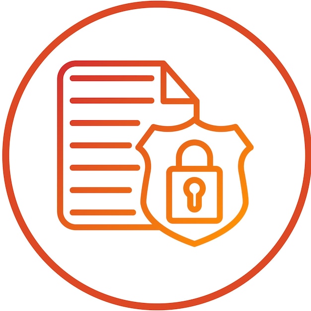 Vector Design Data Security Icon Style