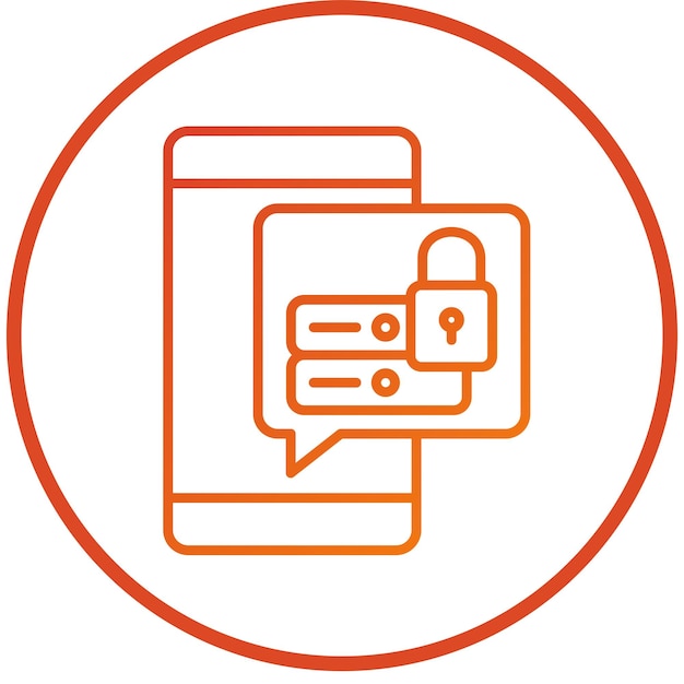 Vector Design Data Security Icon Style