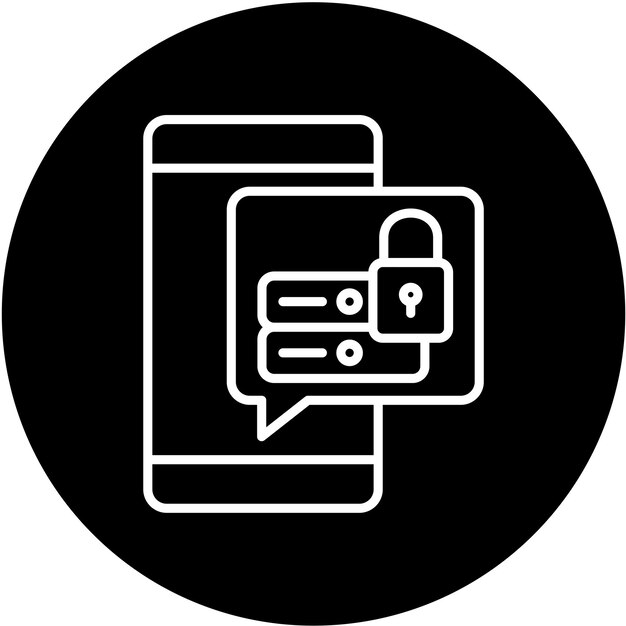 Vector Design Data Security Icon Style