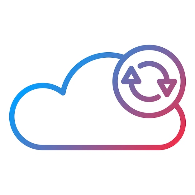 Vector Design Data Synchronization Icon Style