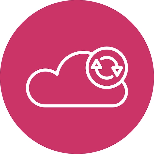 vector design data synchronization icon style
