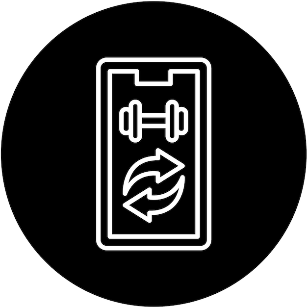 Vector Design Data Synchronization Icon Style