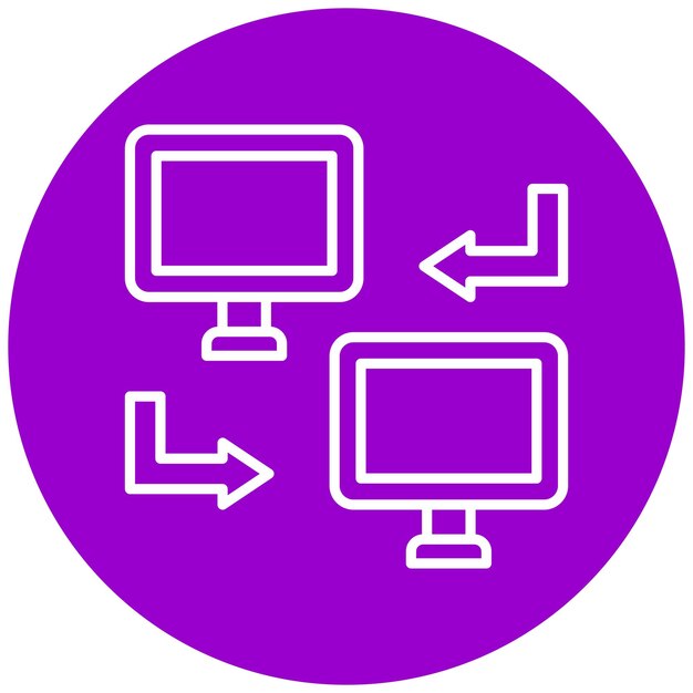 Vector Design Data Transfer Icon Style
