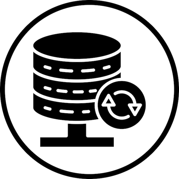 Vector Design Database Backup Icon Style