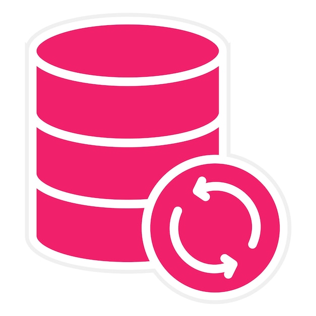 Vector Design Database Backup Icon Style