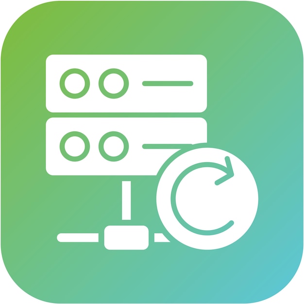 vector design database backup icon style