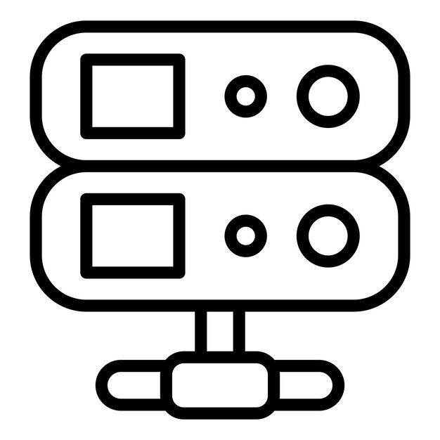 Vector Design Database Icon Style
