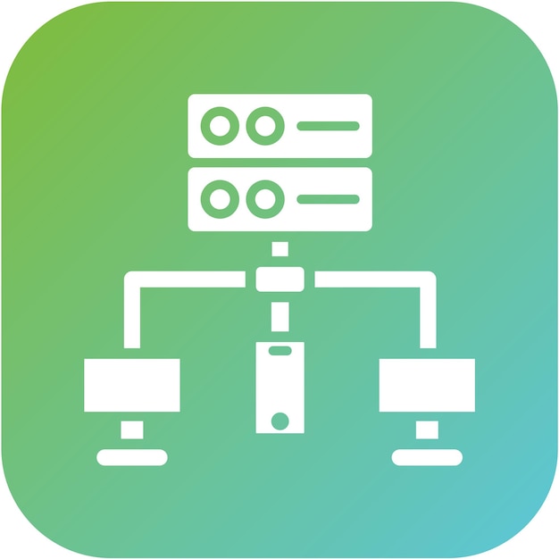 Vector Design Database Network Icon Style