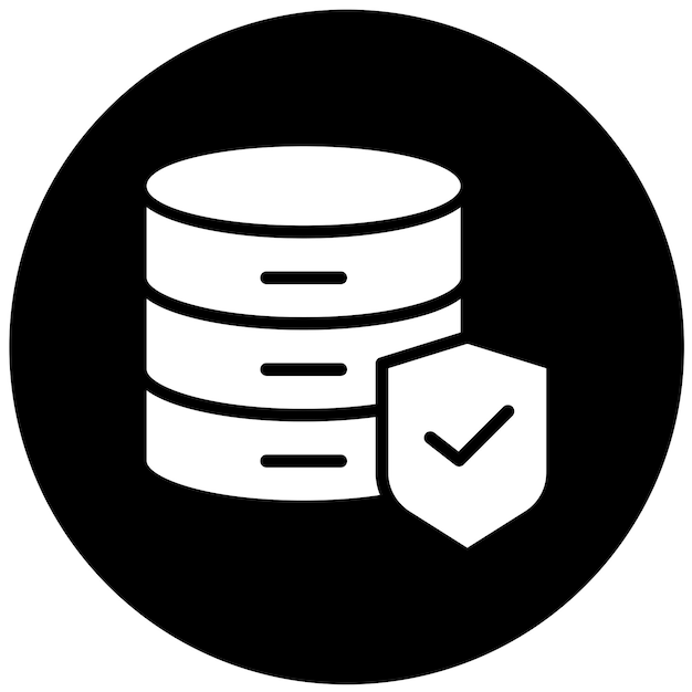 Vector Design Database Security Icon Style