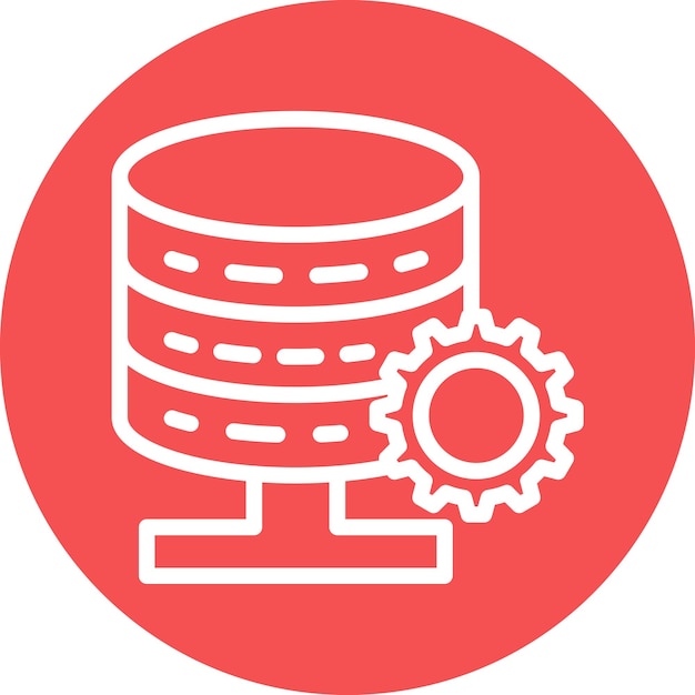 vector design database settings icon style