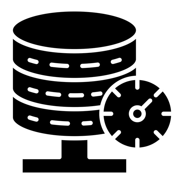 vector design database speed icon style
