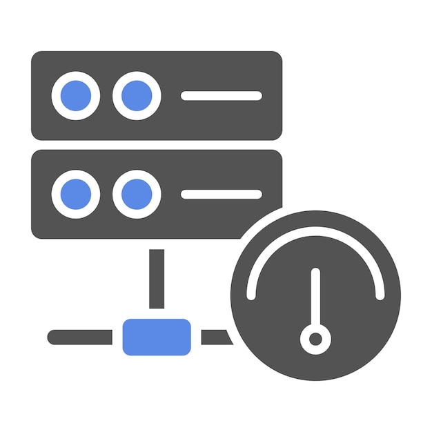 Vector Design Database Speed Icon Style