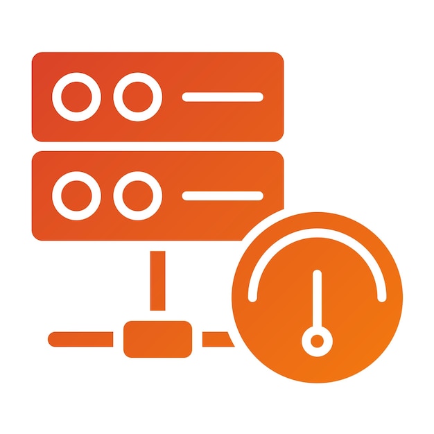 Vector Design Database Speed Icon Style