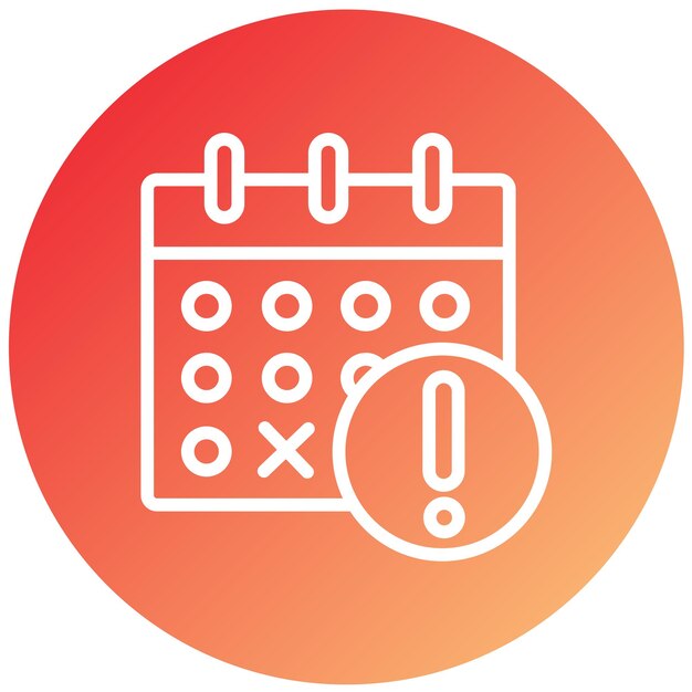 Vector Design Deadline Icon Style