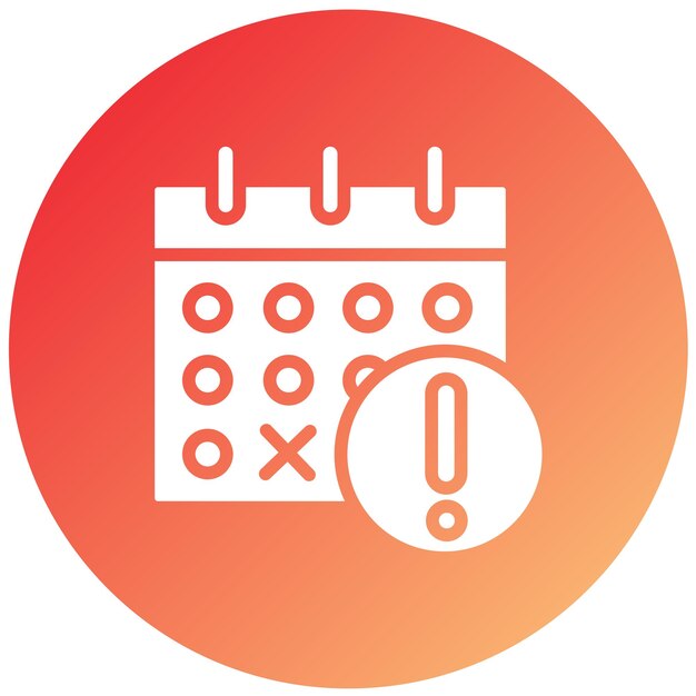 Vector Design Deadline Icon Style