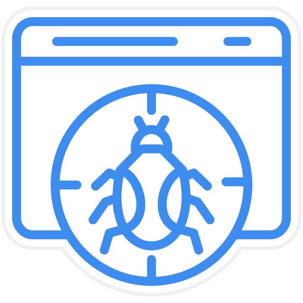 Vector Design Debug Icon Style