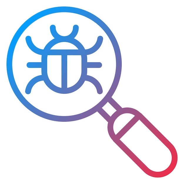 Vector Design Debug Icon Style