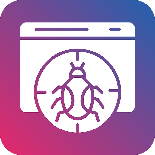 vector design debug icon style