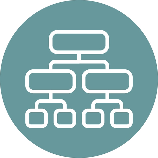 Vector Design Decision Tree Icon Style