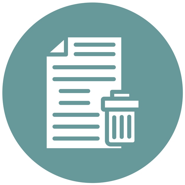Vector Design Delete Archive Icon Style