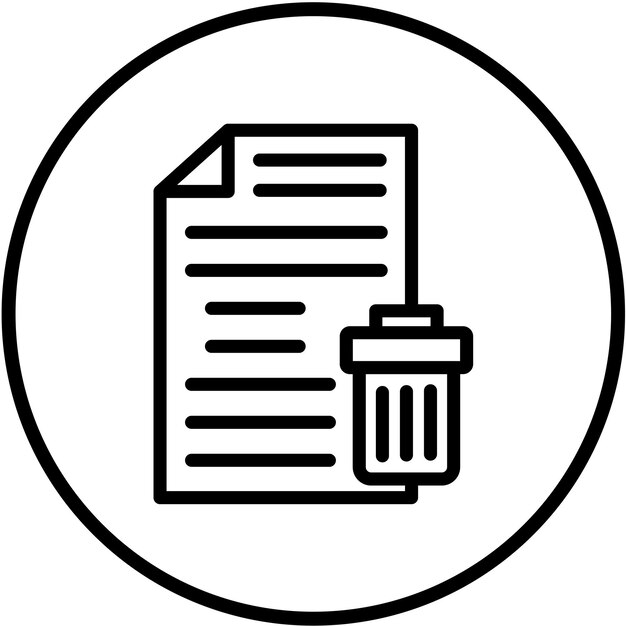 Vector Design Delete Archive Icon Style