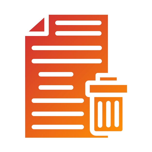 Vector Design Delete Archive Icon Style