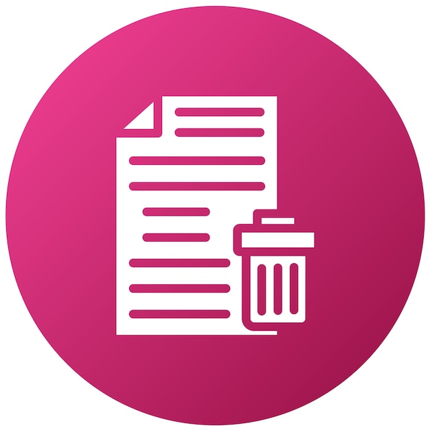 Vector Design Delete Archive Icon Style