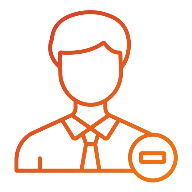 Vector Design Delete User Icon Style