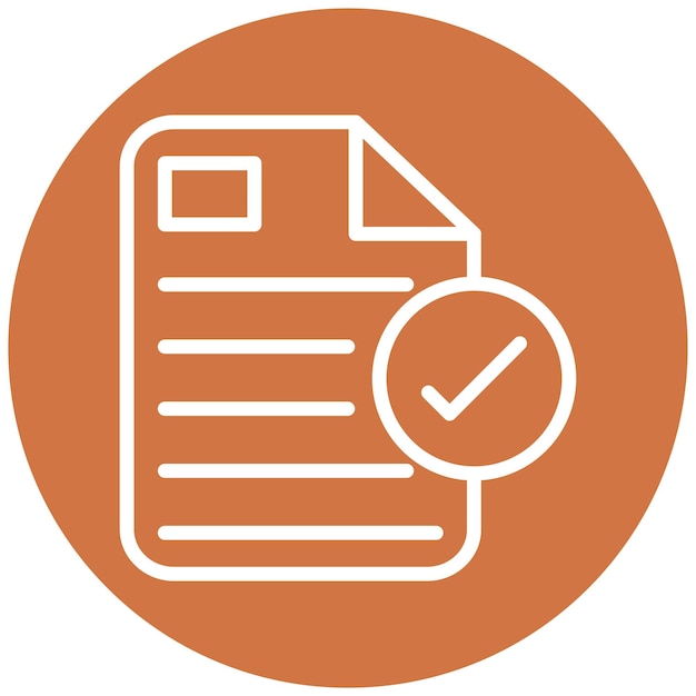 Vector Design Design Verification Icon Style